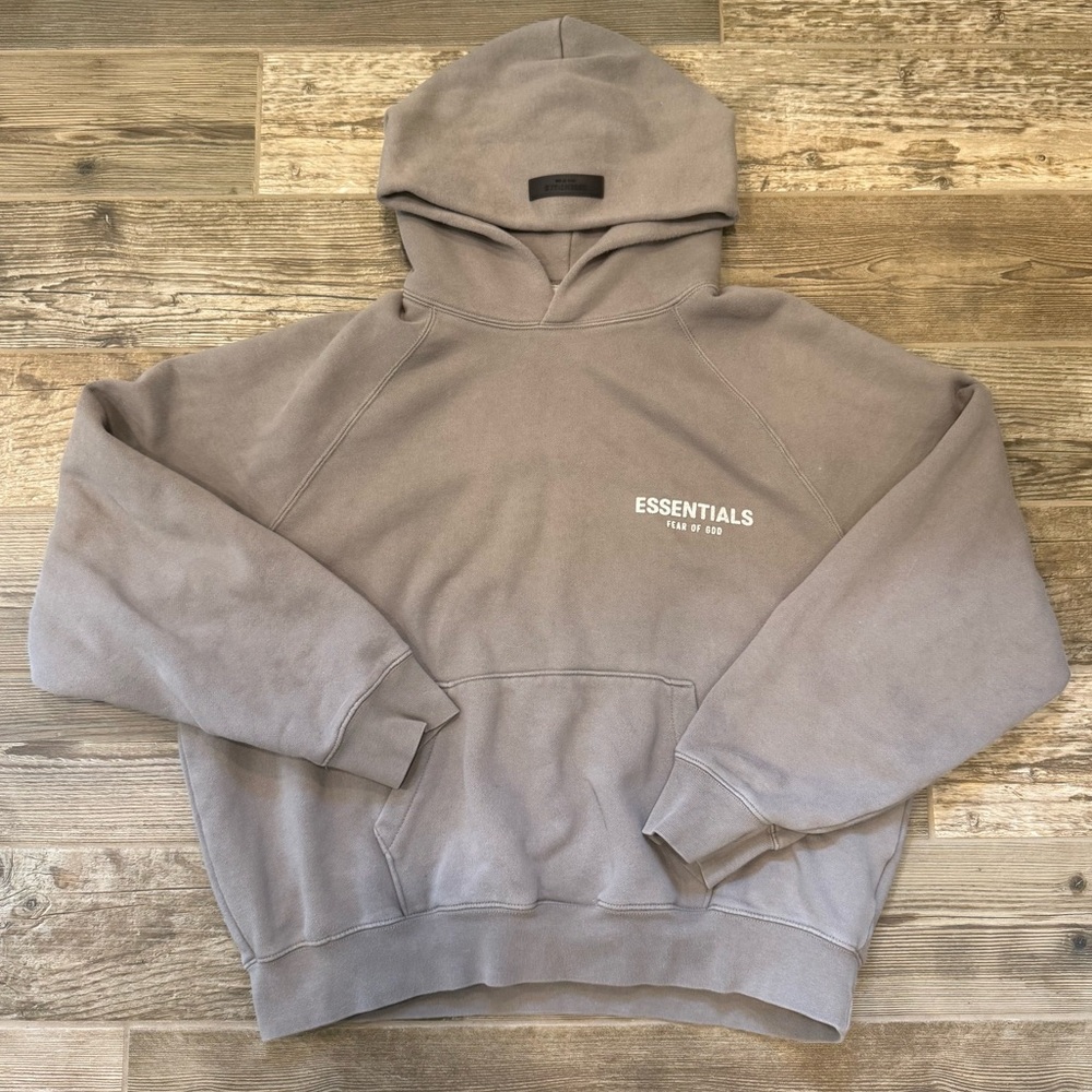 Essentials Men's Gray/Brown Hoodie